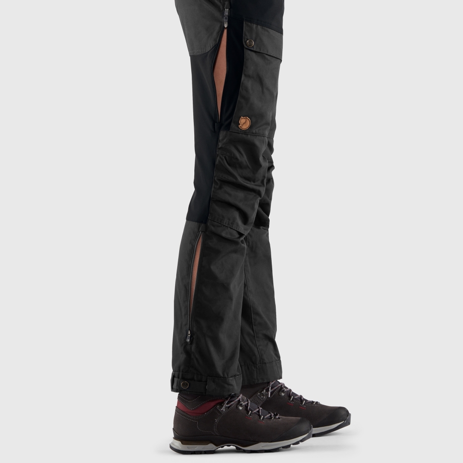 Black-Stone Grey Keb Trousers Curved W Short Fjällräven Canada