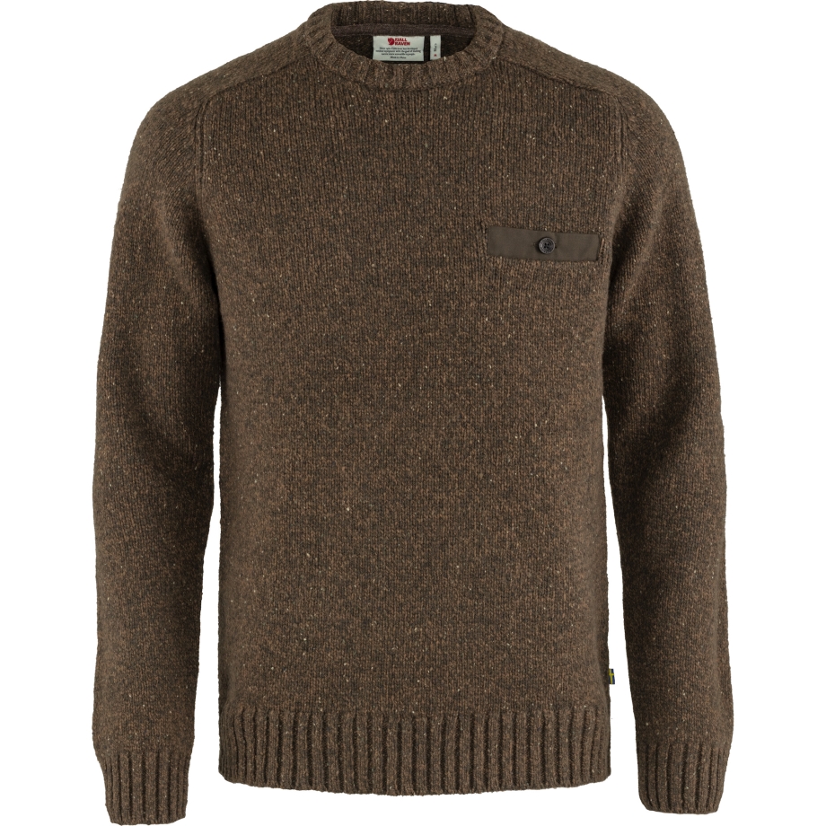 Bogwood Brown Fjällräven Canada Lada Round-Neck Sweater M
