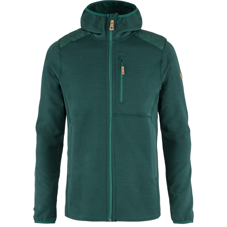 Arctic Green Keb Fleece Hoodie M Fjällräven Canada