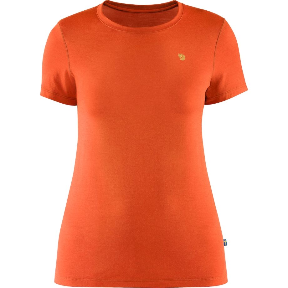 Bergtagen Thinwool Ss W Hokkaido Orange Fjällräven Canada