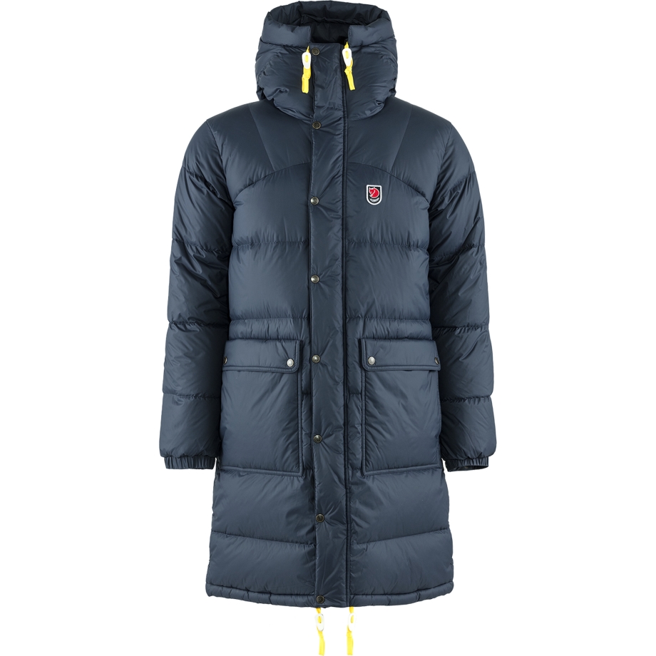 Expedition Long Down Parka M Fjällräven Canada Brand Navy