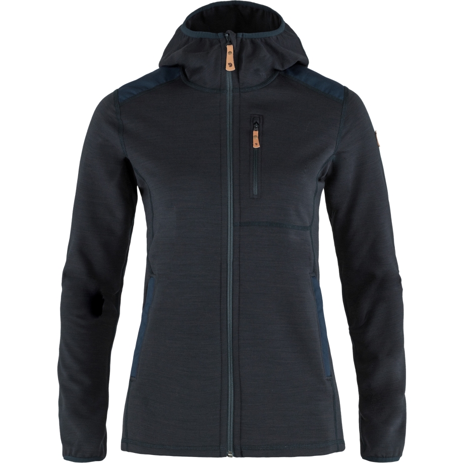 Keb Fleece Hoodie W Fjällräven Canada Dark Navy