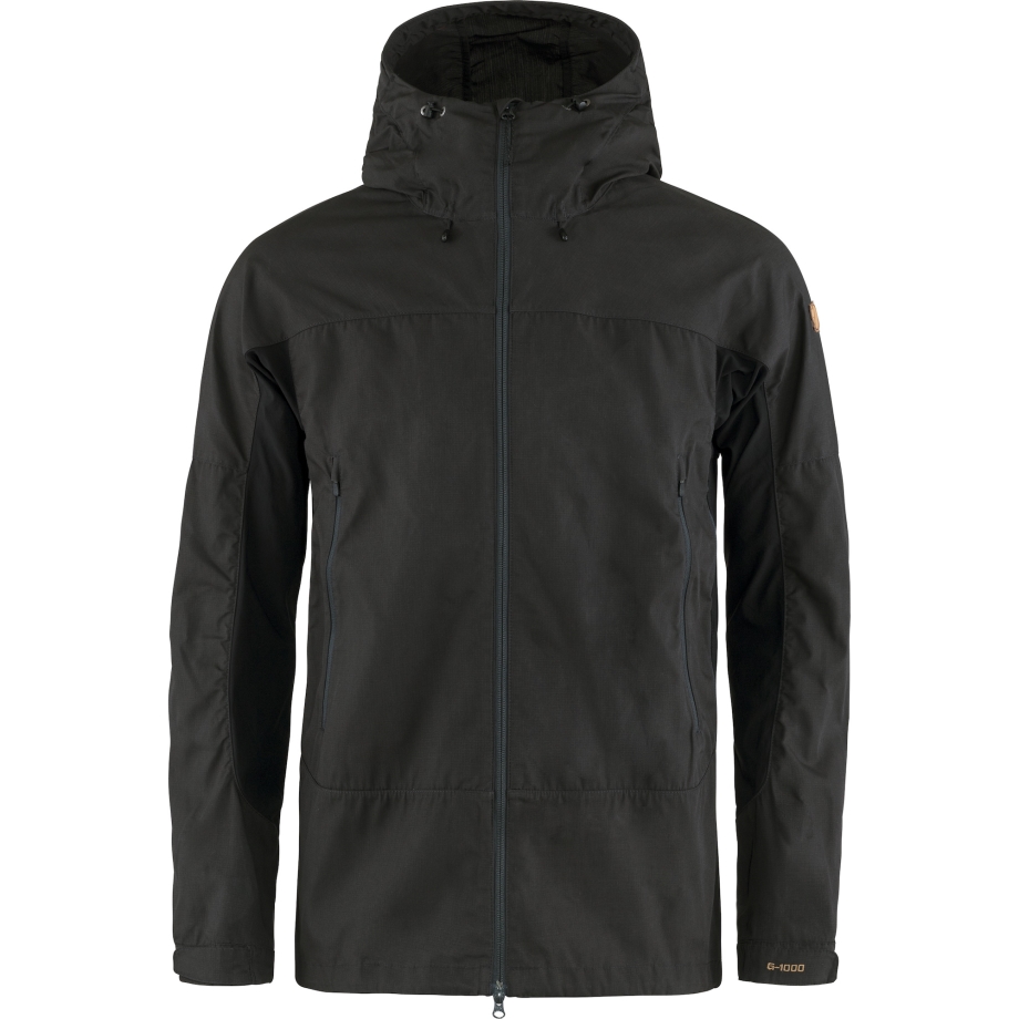 Dark Grey-Black Fjällräven Canada Abisko Lite Trekking Jacket M