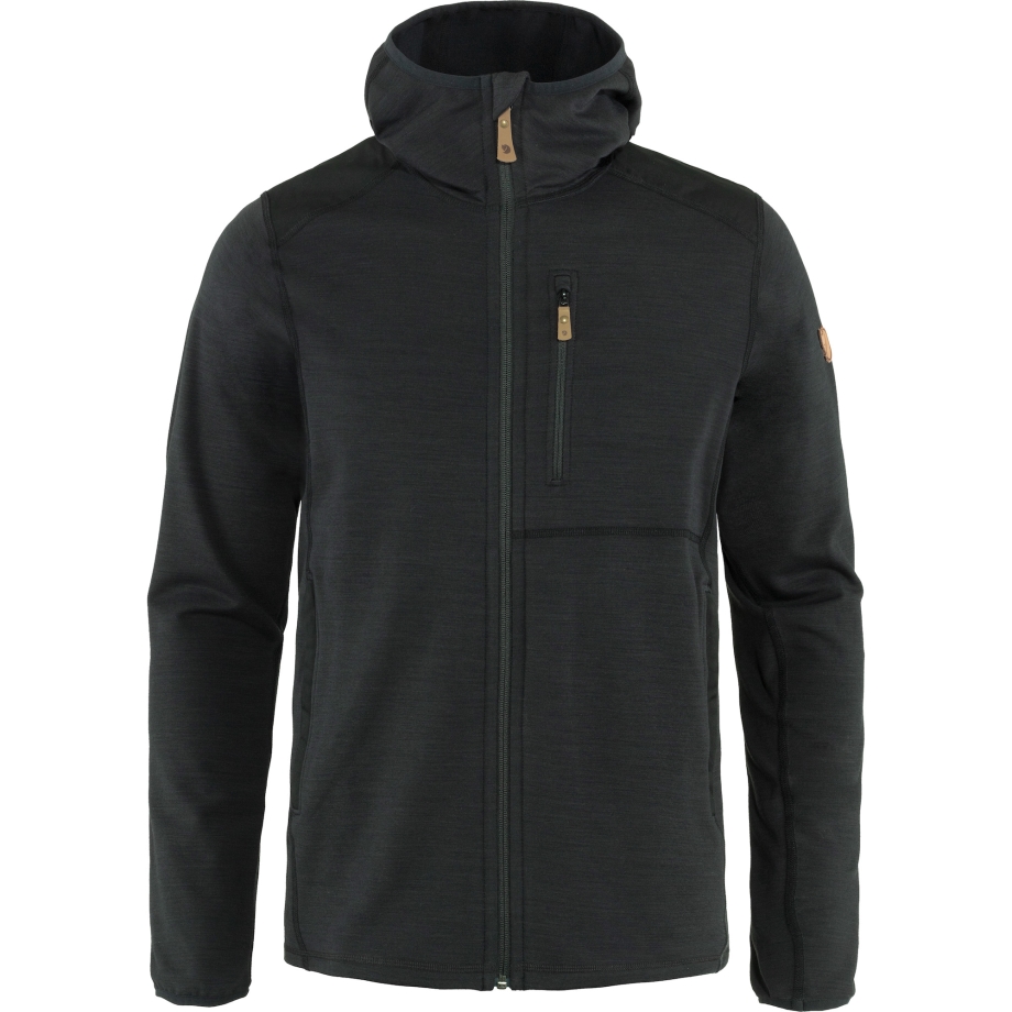 Fjällräven Canada Keb Fleece Hoodie M Dark Grey-Black
