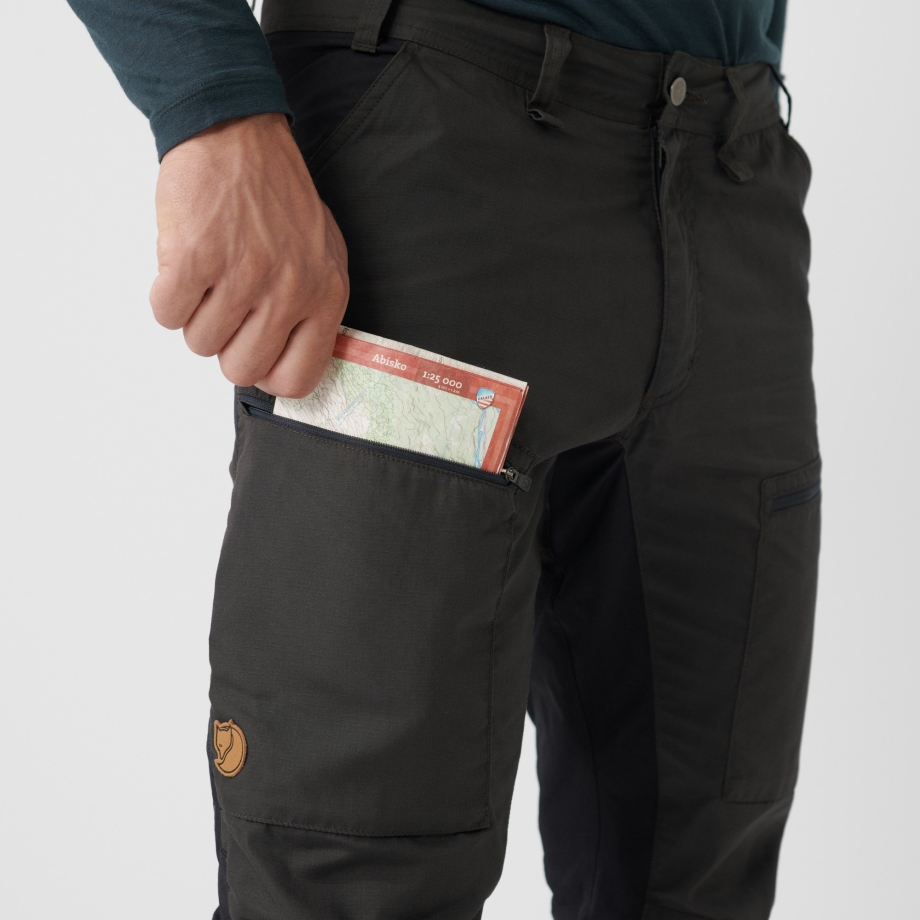 Abisko Lite Trekking Trousers M Reg Dark Grey Fjällräven Canada