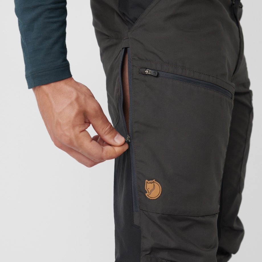 Abisko Lite Trekking Trousers M Reg Dark Grey Fjällräven Canada