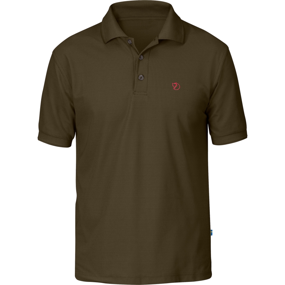 Dark Olive Crowley Pique Shirt M Fjällräven Canada