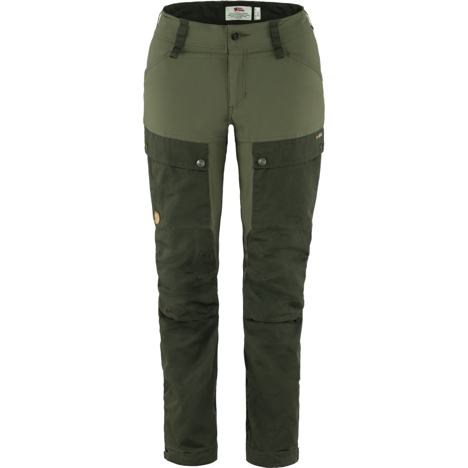 Keb Trousers Curved W Short Deep Forest-Laurel Green Fjällräven Canada