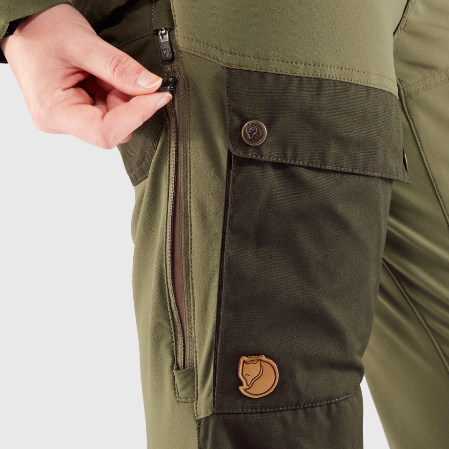 Fjällräven Canada Deep Forest-Laurel Green Keb Trousers W Reg