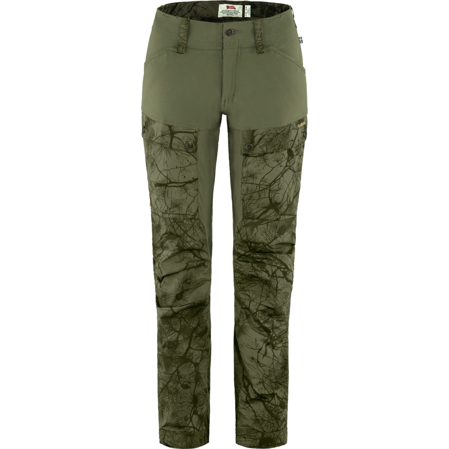 Fjällräven Canada Keb Trousers W Short Green Camo-Laurel Green