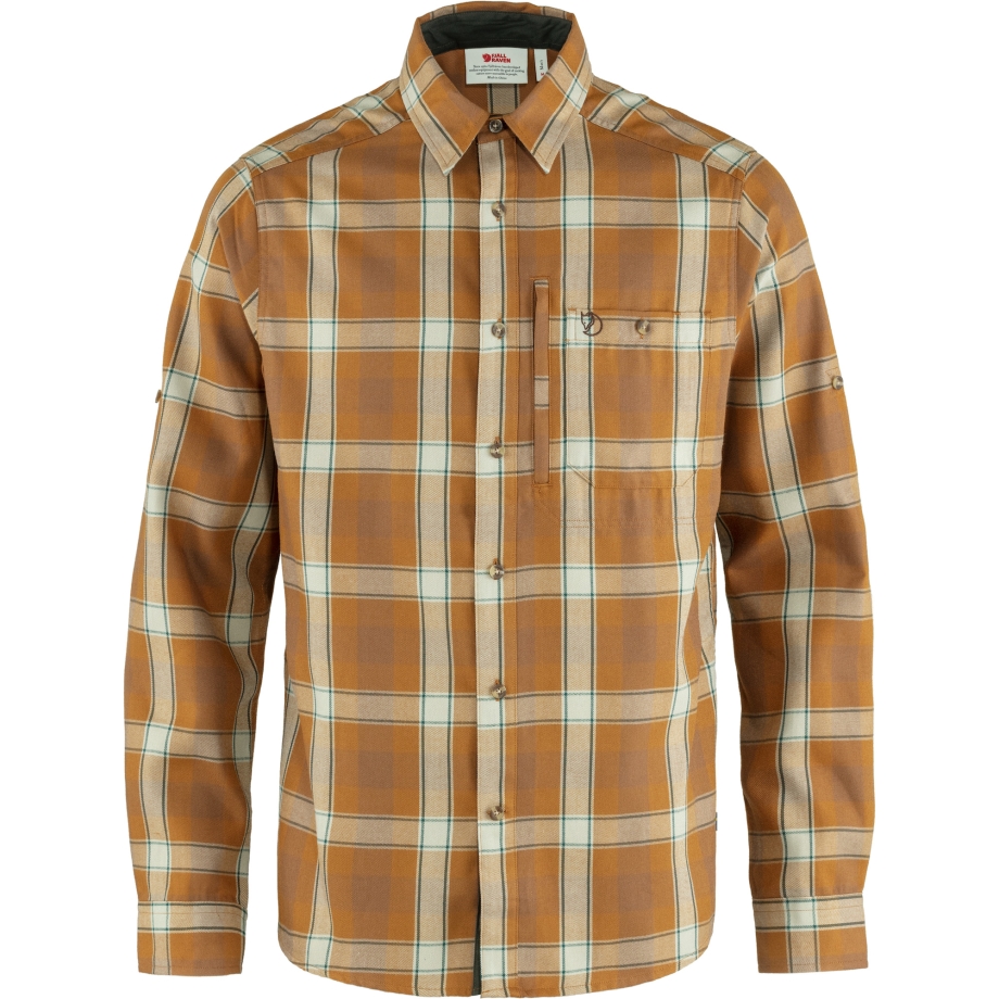Chestnut-Timber Brown Fjällräven Canada Fjällglim Ls Shirt M