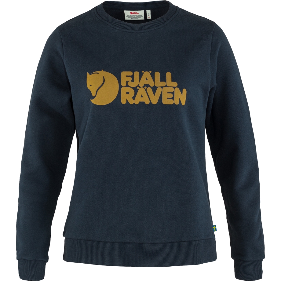 Logo Sweater W Fjällräven Canada Dark Navy