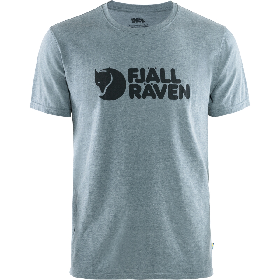Fjällräven Canada Uncle Blue-Melange Logo T-Shirt M