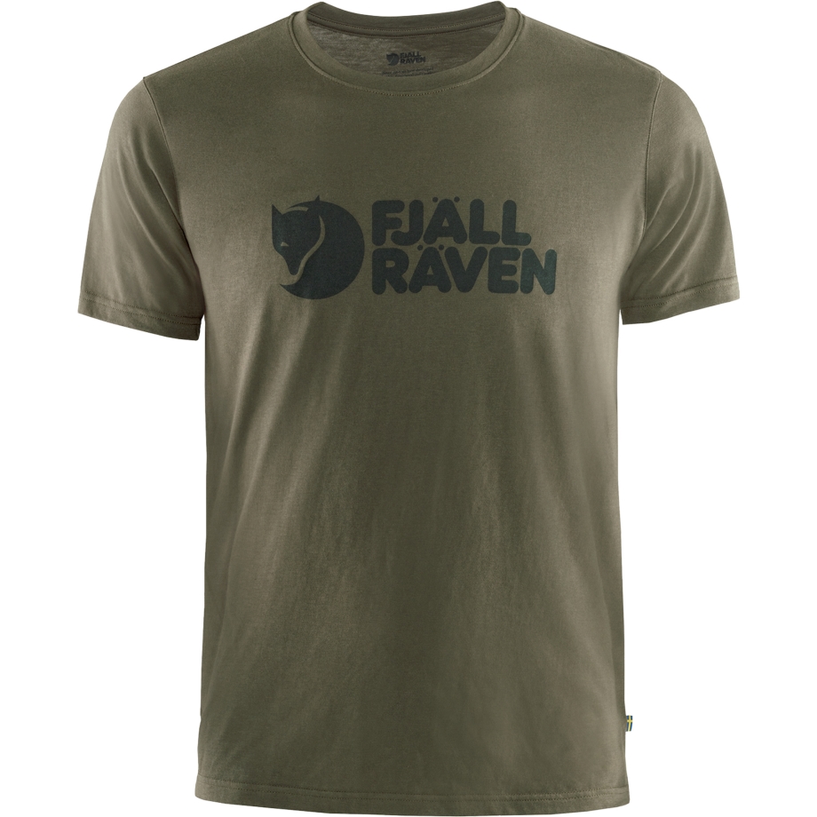 Logo T-Shirt M Dark Olive Fjällräven Canada