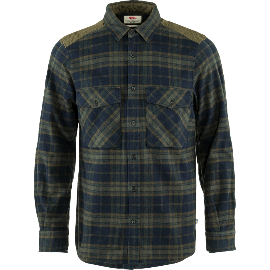 Dark Navy-Basalt Fjällräven Canada Brand Övik Twill Shirt M