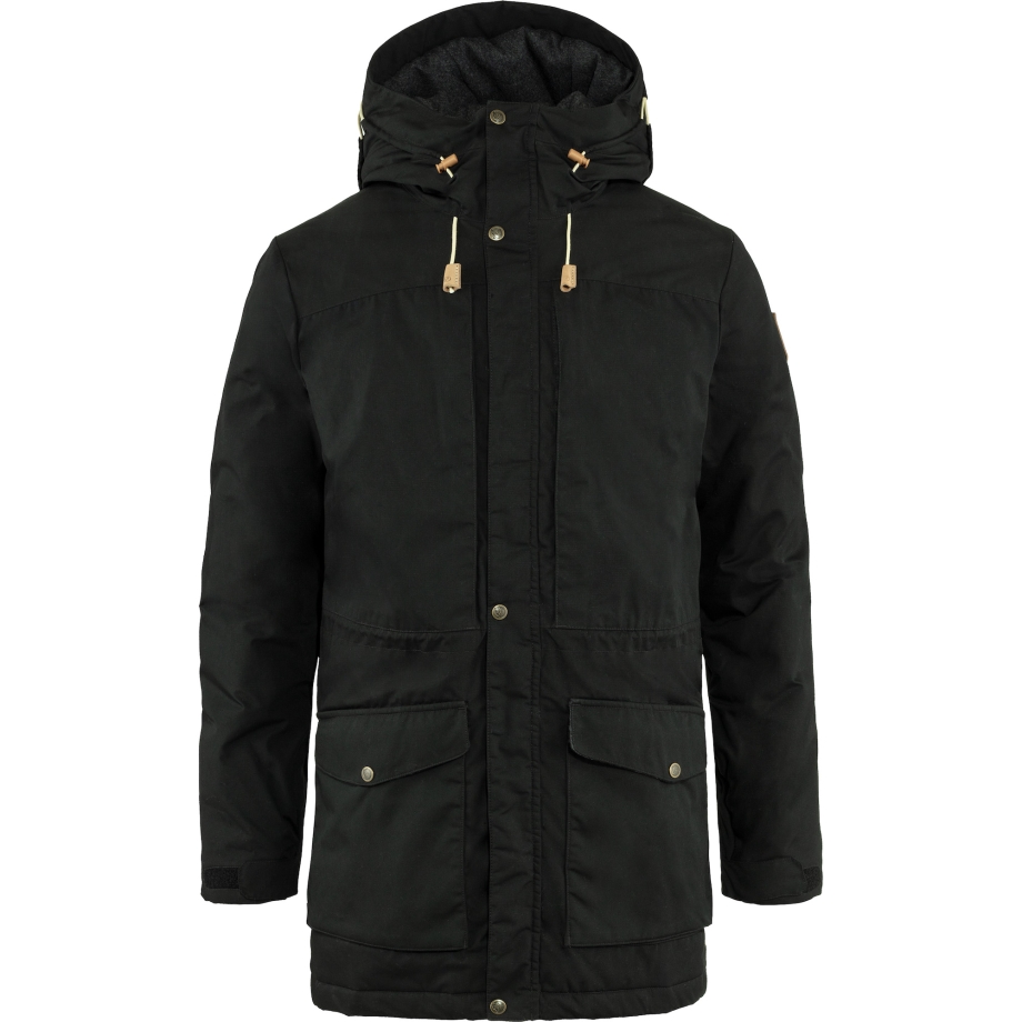 Singi Wool Padded Parka M Black Fjällräven Canada