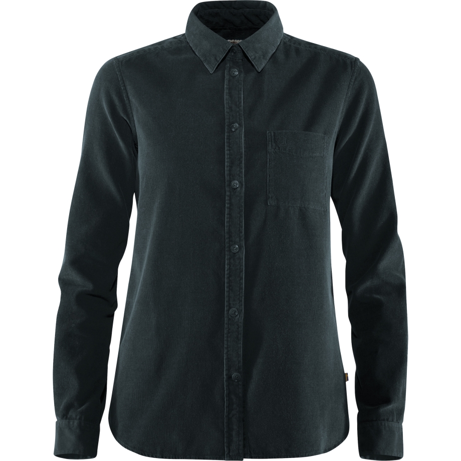 Dark Navy Fjällräven Canada Övik Cord Shirt W