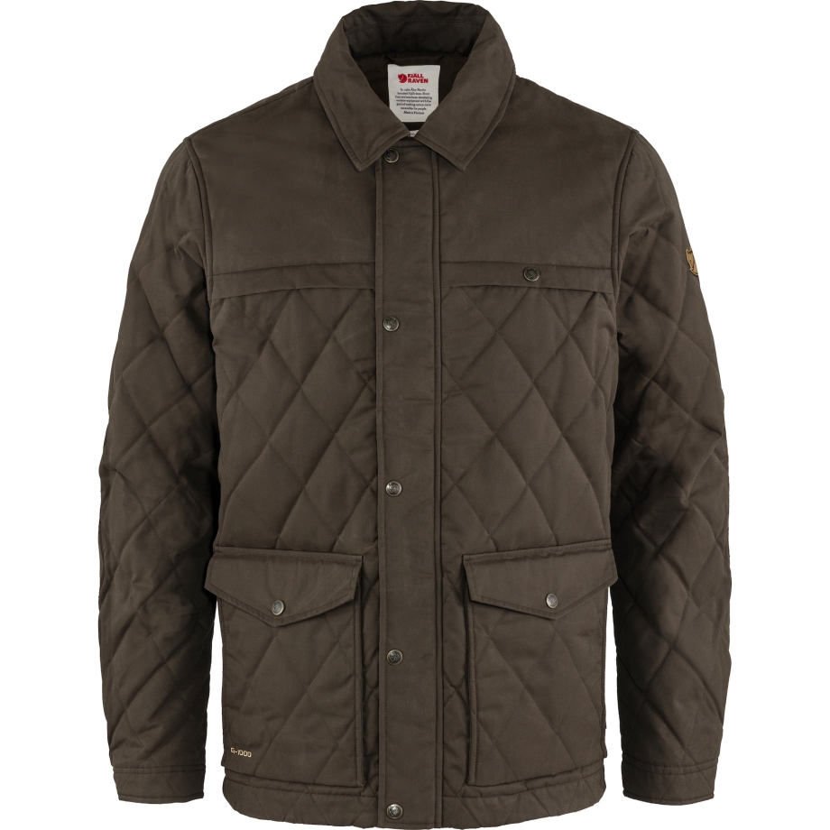 Dark Olive Övik Wool Padded Jacket M Fjällräven Canada
