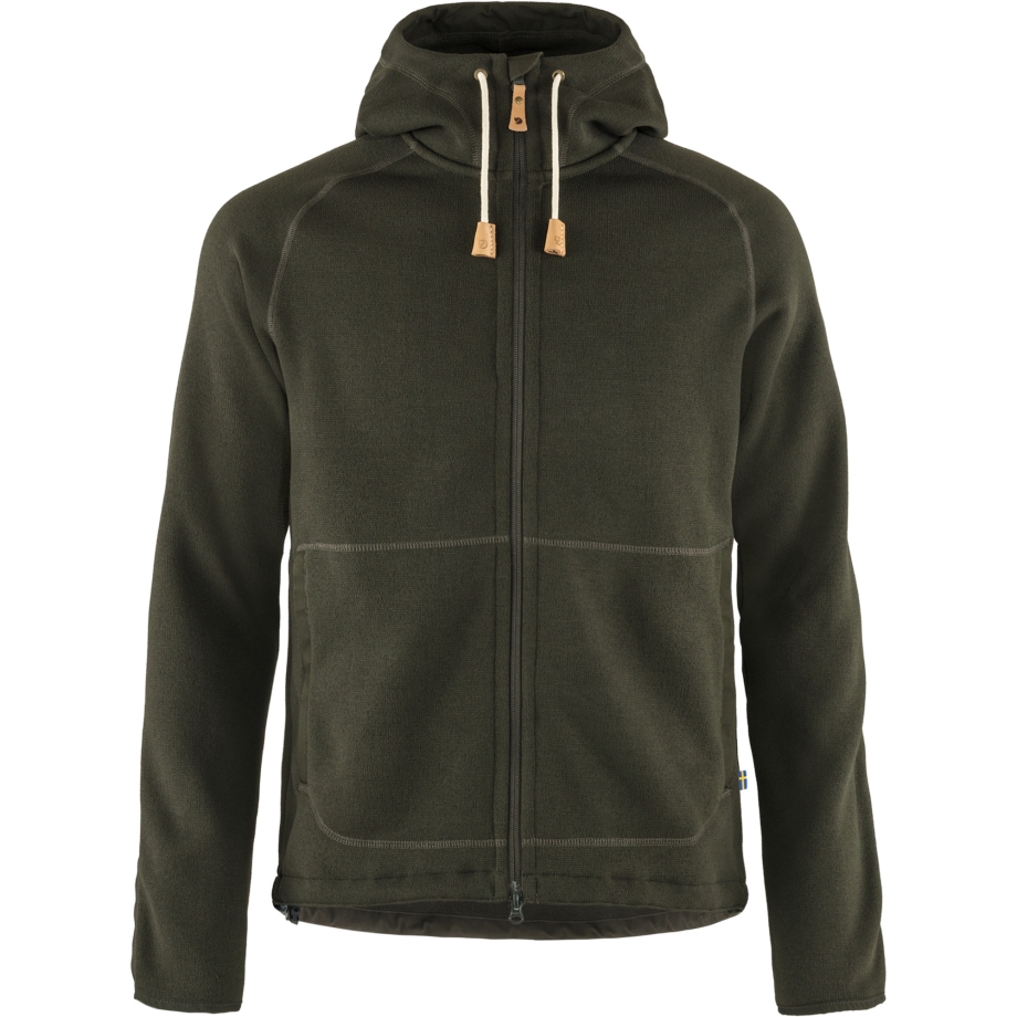 Fjällräven Canada Övik Fleece Hoodie M Deep Forest