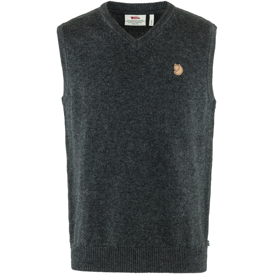 Övik Wool Vest M Dark Grey Fjällräven Canada