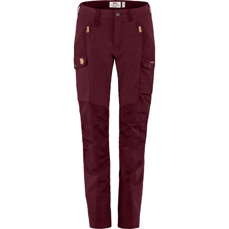 Nikka Trousers Curved W Long Fjällräven Canada Dark Garnet