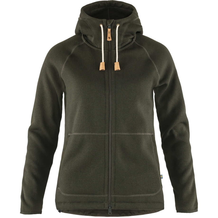 Fjällräven Canada Övik Fleece Hoodie W Deep Forest