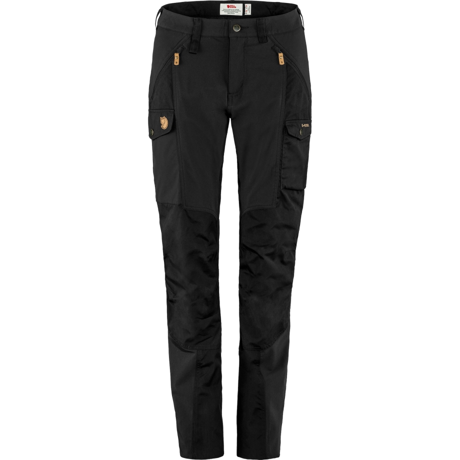 Black Fjällräven Canada Nikka Trousers Curved W Long