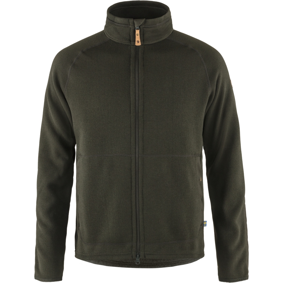 Övik Fleece Zip Sweater M Fjällräven Canada Deep Forest