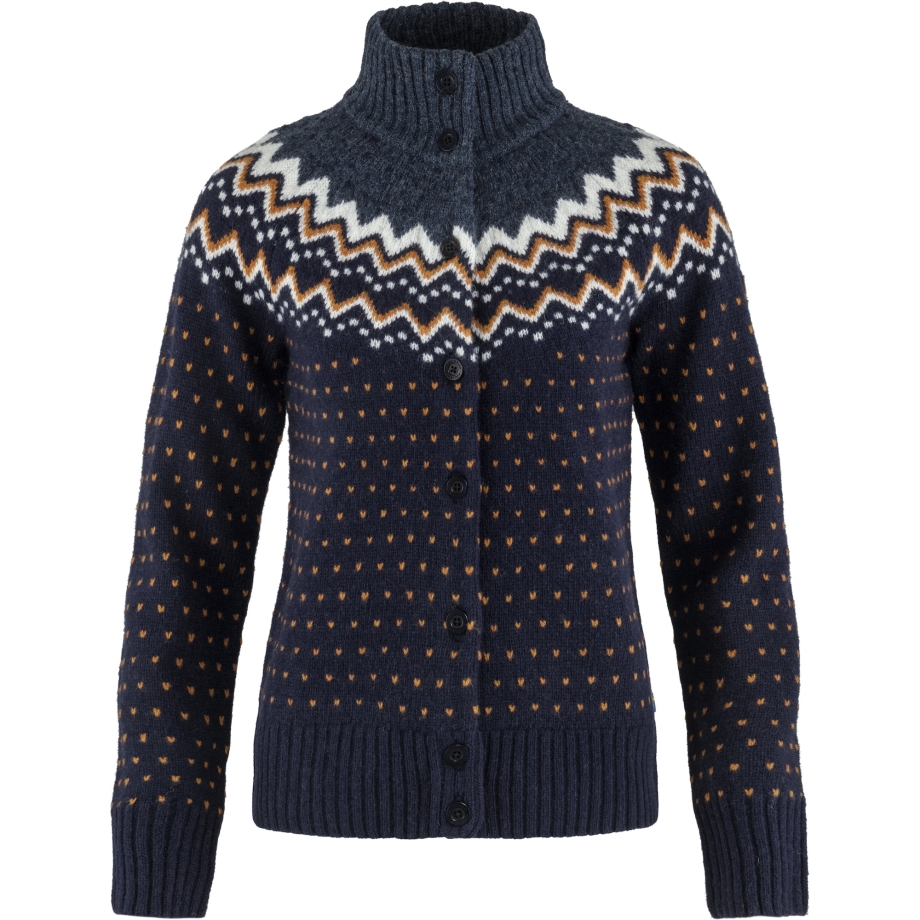Dark Navy Övik Knit Cardigan W Fjällräven Canada