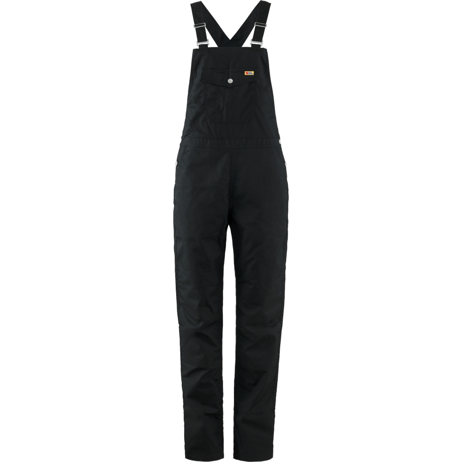 Black Fjällräven Canada Vardag Dungaree Trousers W