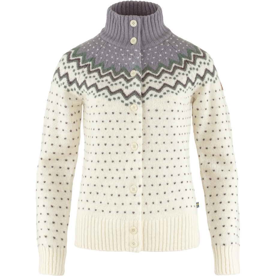 Fjällräven Canada Övik Knit Cardigan W Chalk White-Flint Grey