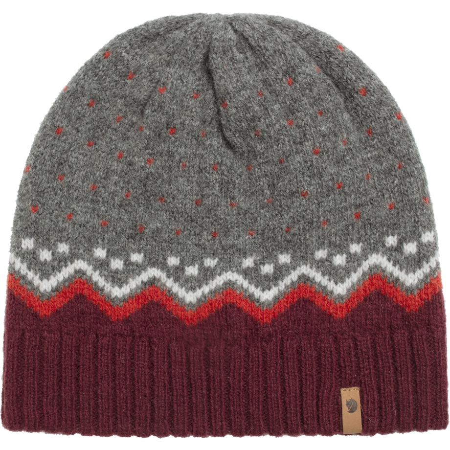 Övik Knit Hat Dark Garnet Fjällräven Canada
