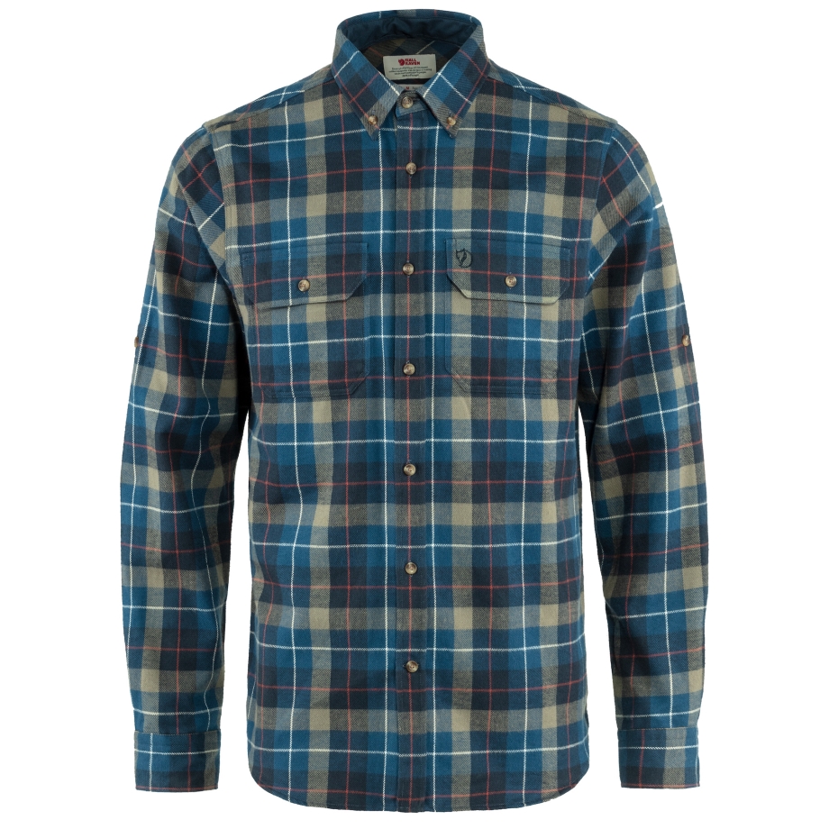 Navy Singi Heavy Flannel Shirt M Fjällräven Canada