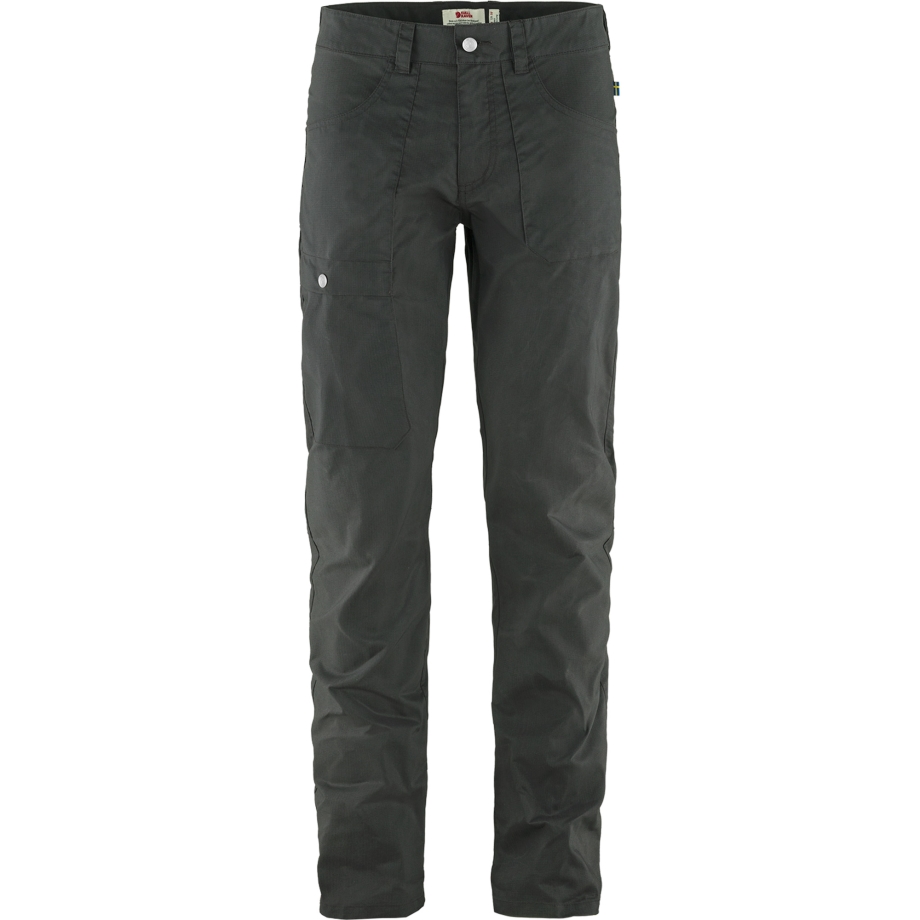 Dark Grey Fjällräven Canada Vardag Lite Trousers M Long