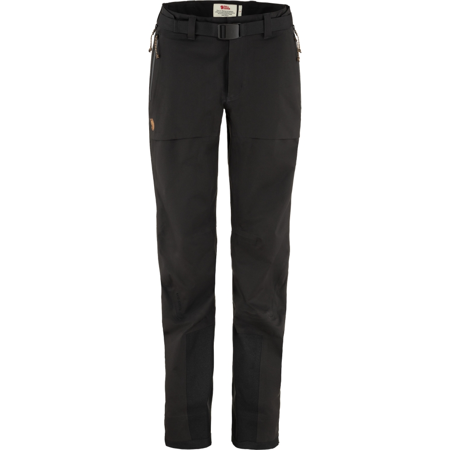 Black Fjällräven Canada Keb Eco-Shell Trousers W