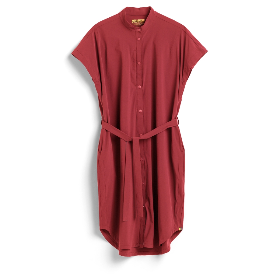 Pomegranate Red Fjällräven Canada S/F Saddle To Table Dress W
