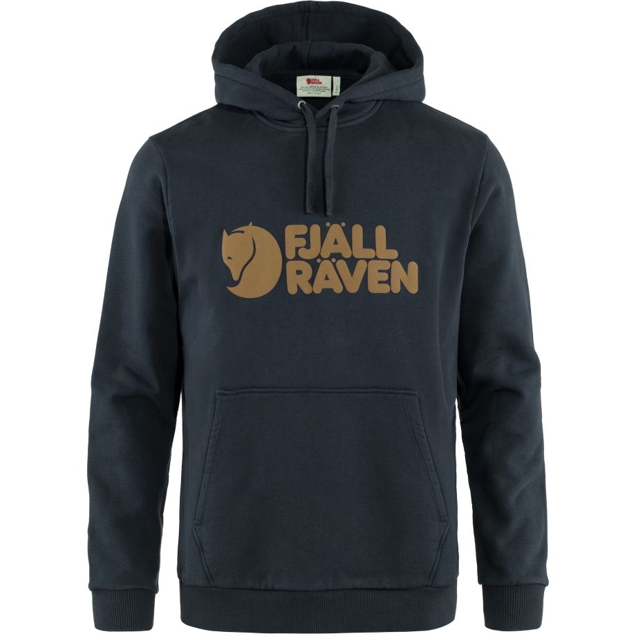 Dark Navy Logo Hoodie M Fjällräven Canada