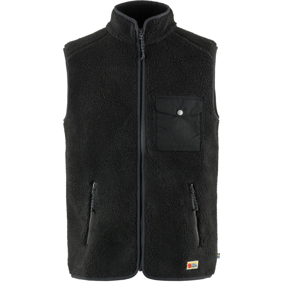 Vardag Pile Fleece Vest M Fjällräven Canada Black