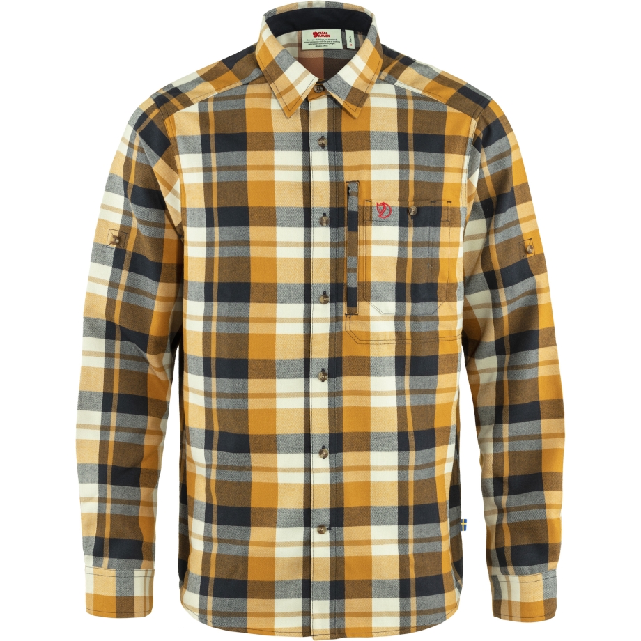 Fjällräven Canada Buckwheat Brown-Dark Navy Fjällglim Shirt M