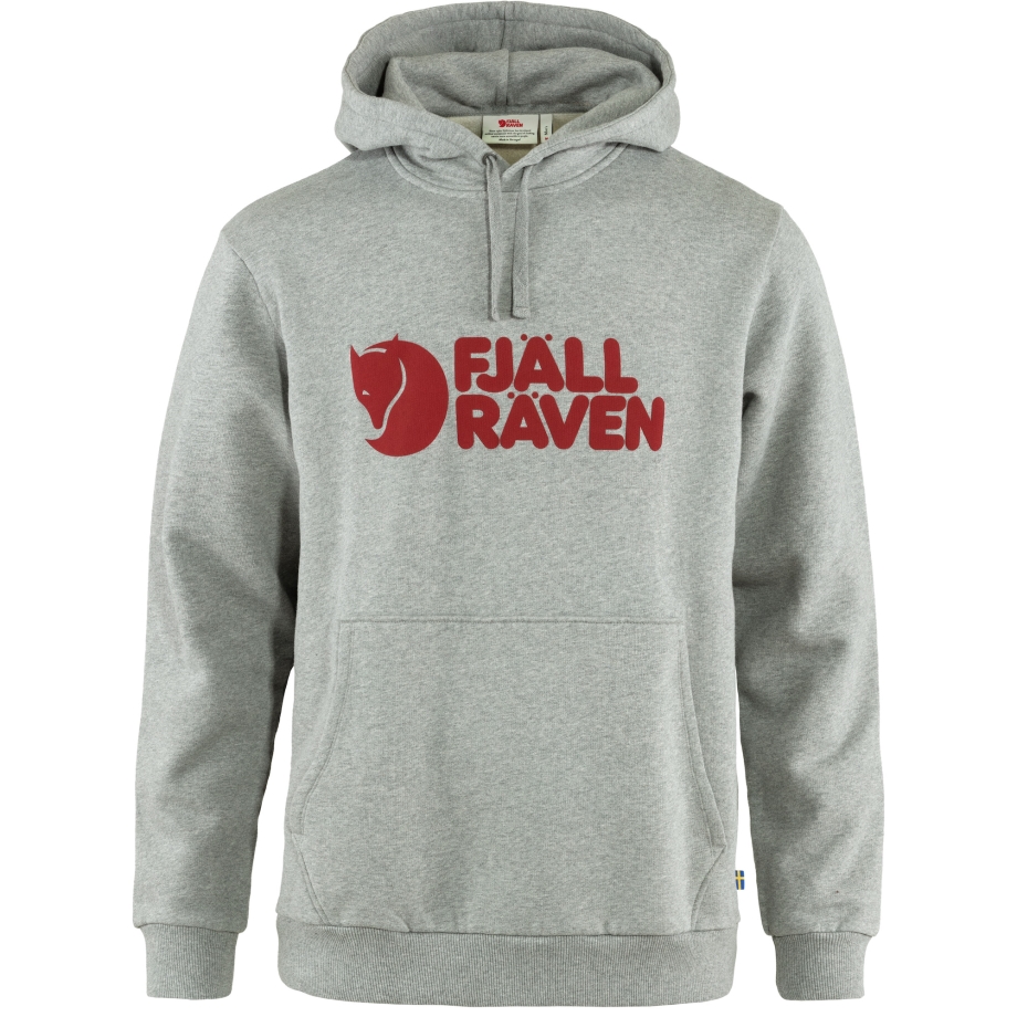 Logo Hoodie M Fjällräven Canada Grey-Melange