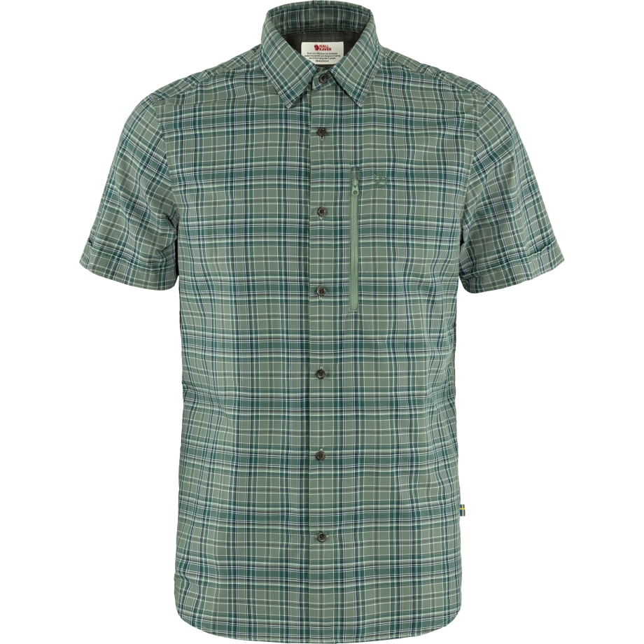 Fjällräven Canada Brand Abisko Hike Shirt Ss M Arctic Green-Patina Green