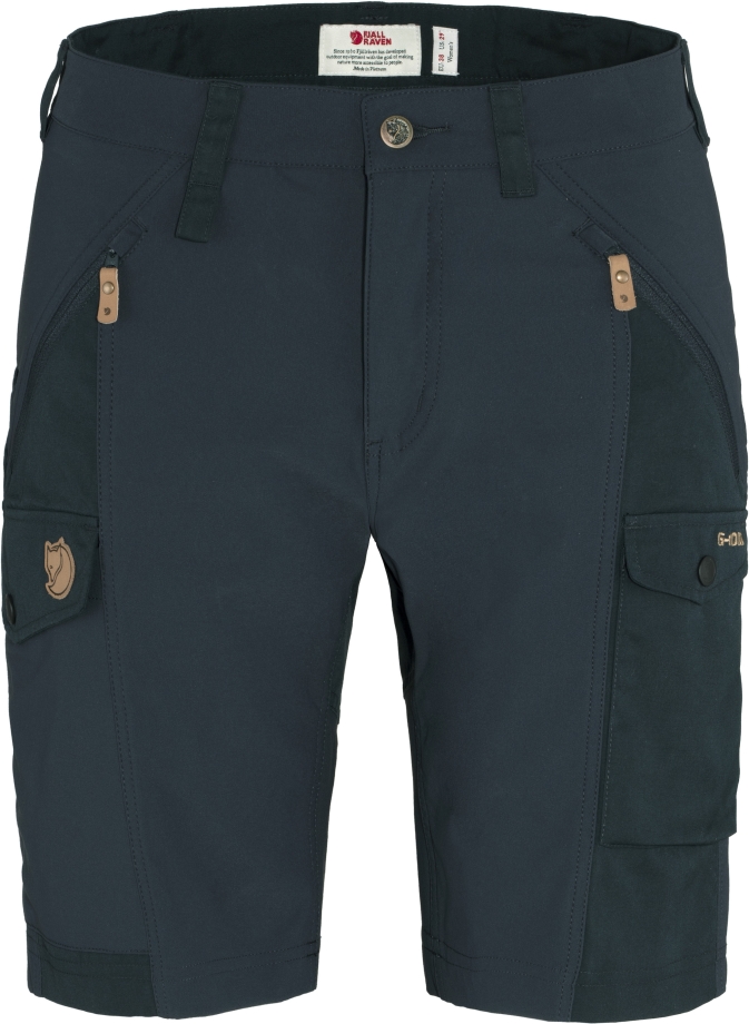 Nikka Shorts Curved W Fjällräven Canada Dark Navy