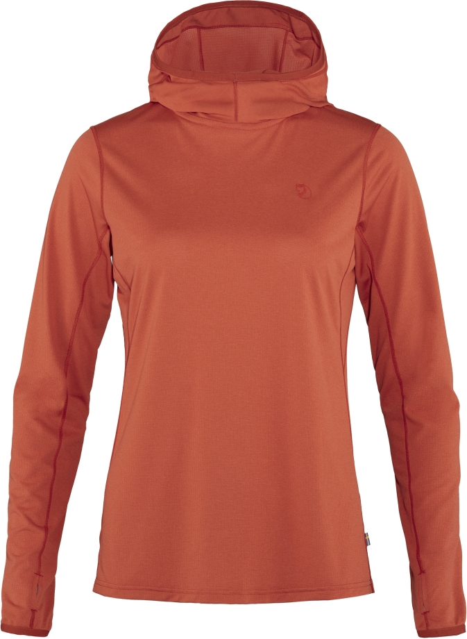 Abisko Sun-Hoodie W Rowan Red Fjällräven Canada Brand