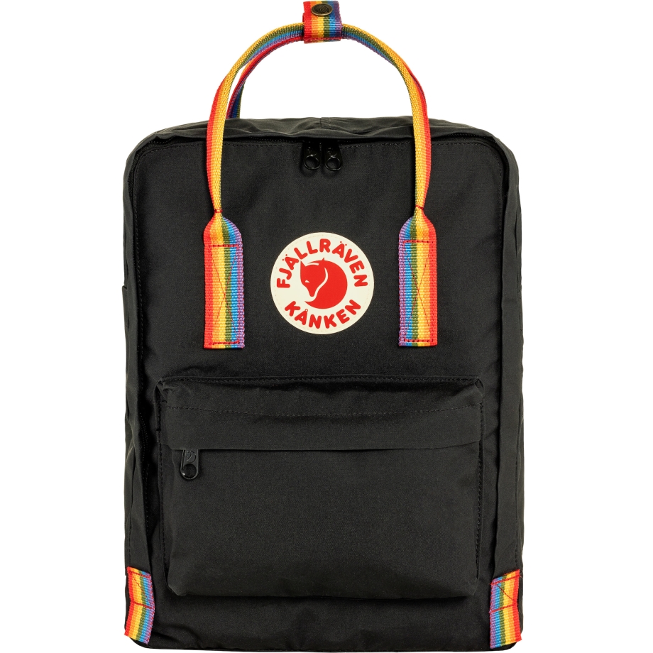 Fjällräven Canada Kånken Rainbow Black-Rainbow Pattern