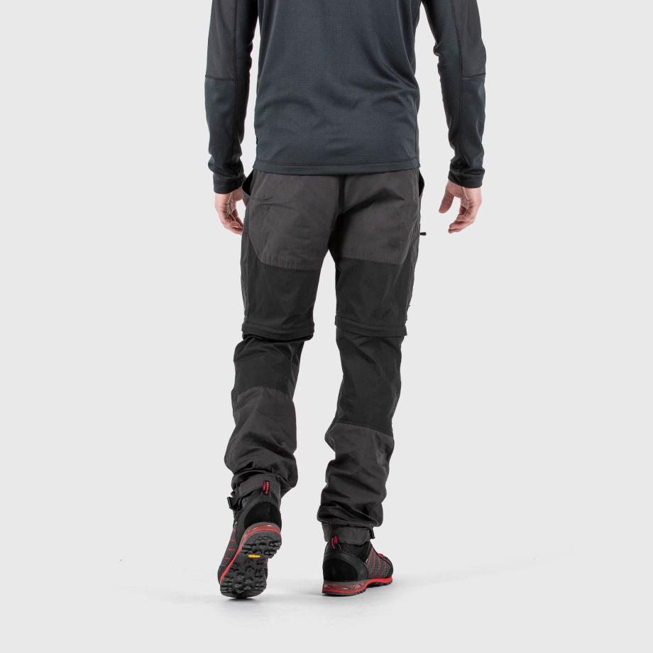 Dark Grey-Black Fjällräven Canada Abisko Lite Trekking Zip-Off M Reg