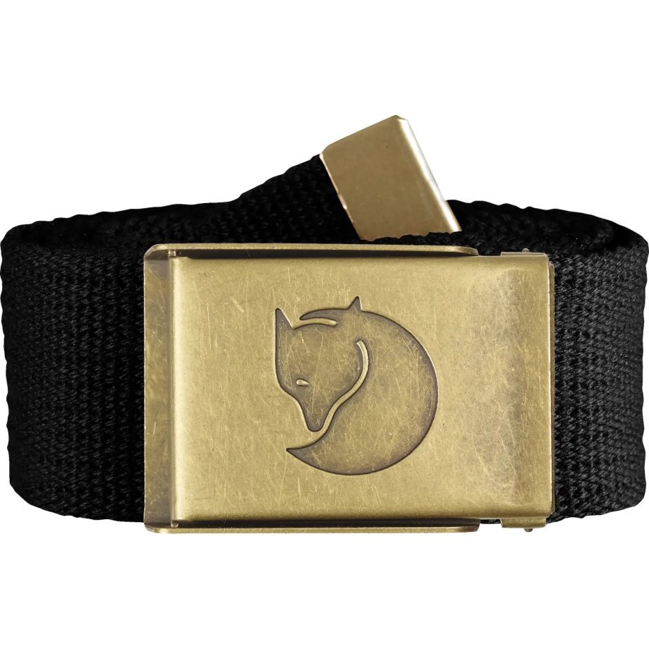 Black Canvas Brass Belt 4 Cm Fjällräven Canada