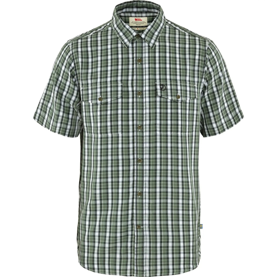 Abisko Cool Shirt Ss M Patina Green-Dark Navy Fjällräven Canada