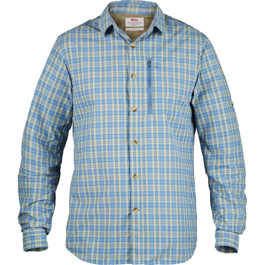Abisko Hike Shirt Ls M Fjällräven Canada Blue Ridge