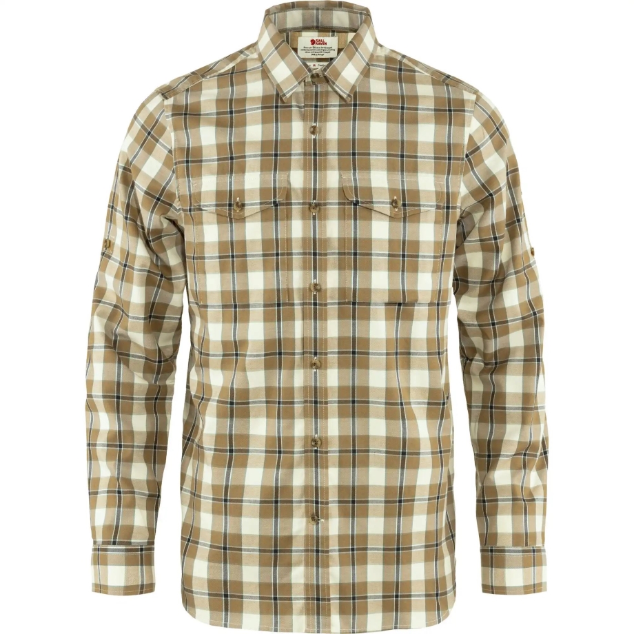 Buckwheat Brown-Patina Green Fjällräven Canada Singi Flannel Shirt Ls M