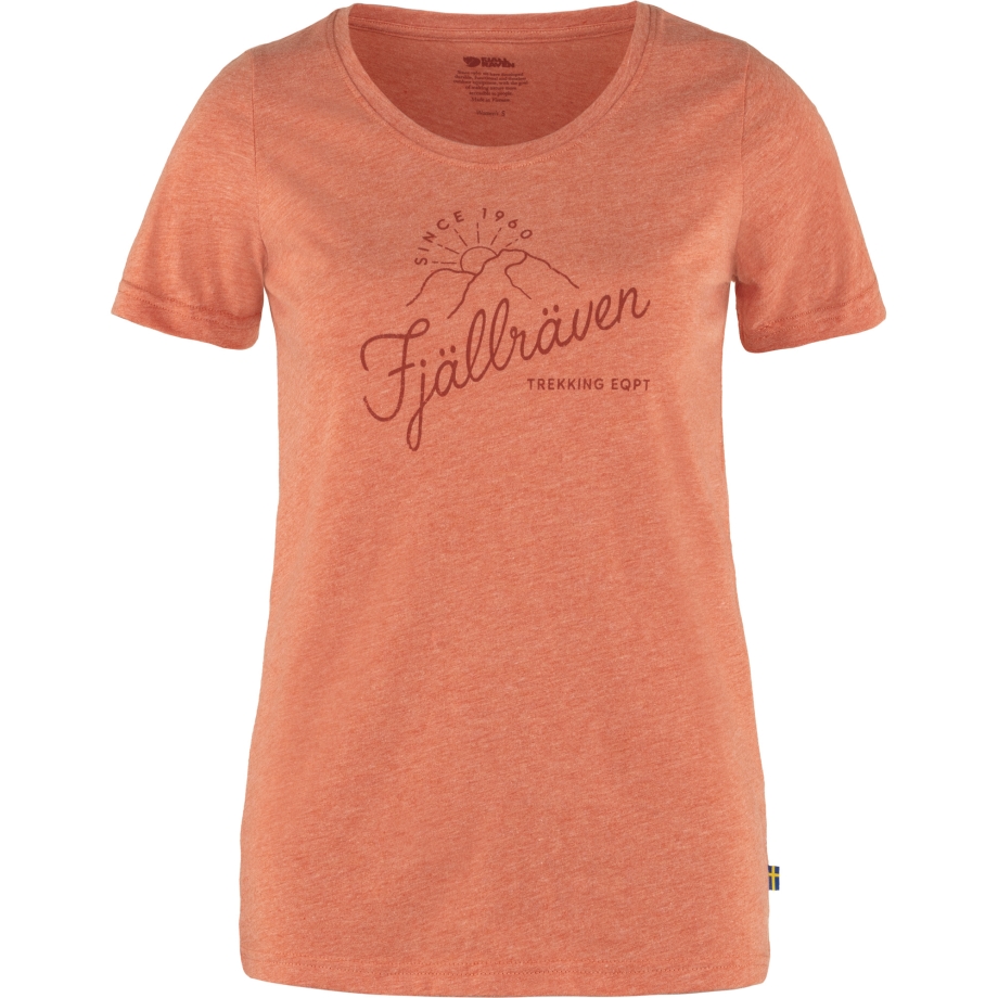 Rowan Red-Melange Fjällräven Canada Sunrise T-Shirt W